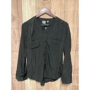 New York & Company Soho Small NWT black blouse button up womens